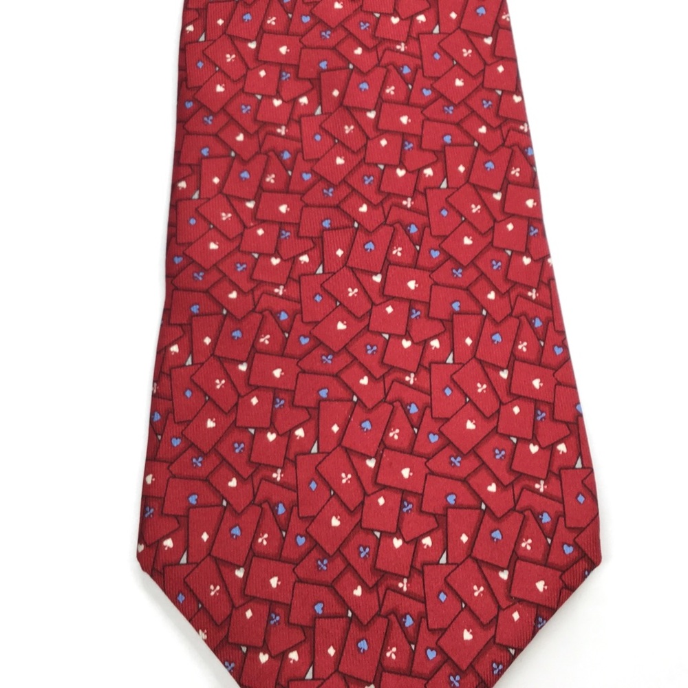Salvatore Ferragamo Silk Playing Cards tie